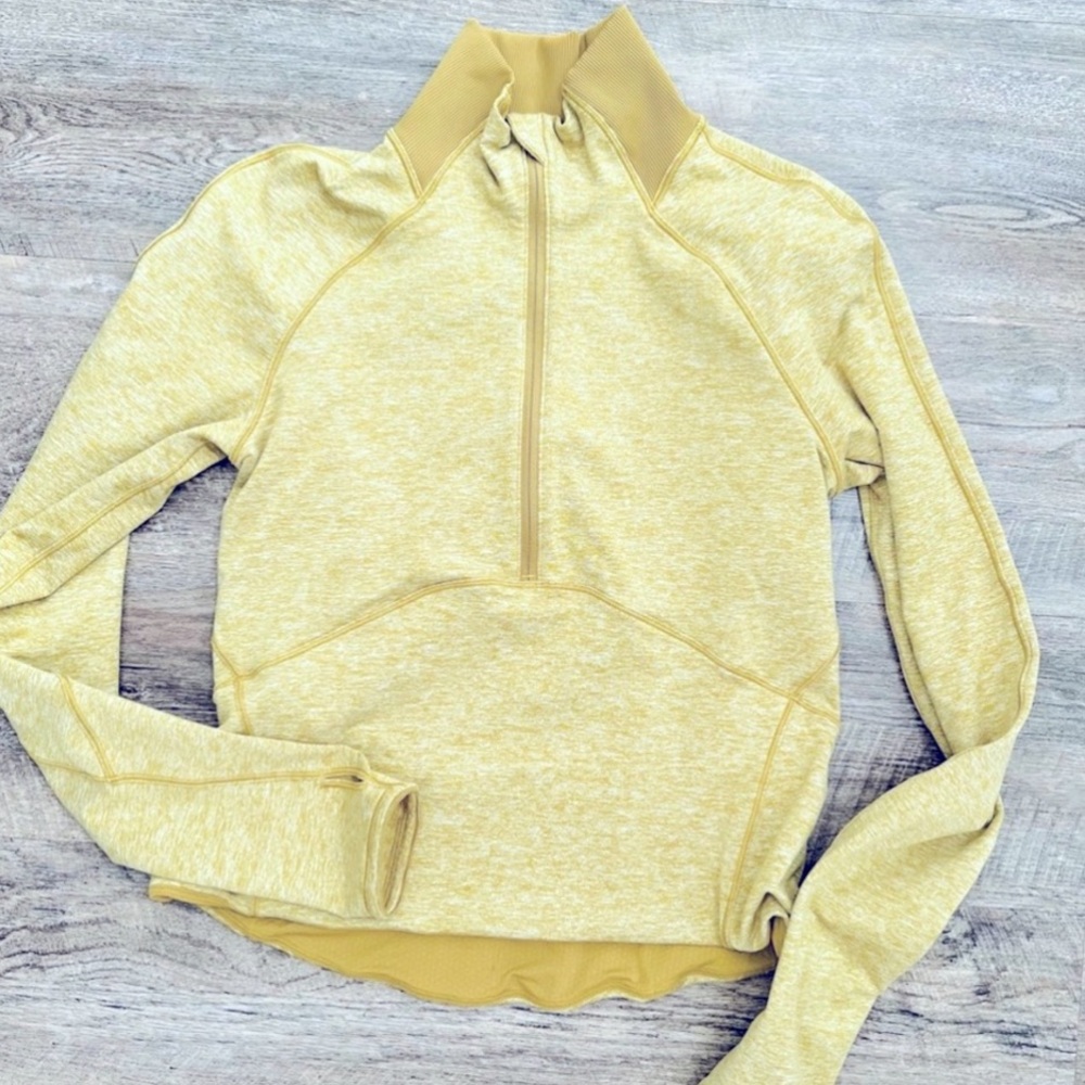 Lululemon Always on Alert Half Zip in Heathered Grape Leaf
